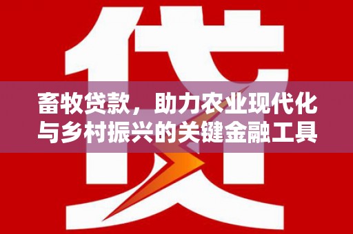 淮安畜牧贷款，助力农业现代化与乡村振兴的关键金融工具