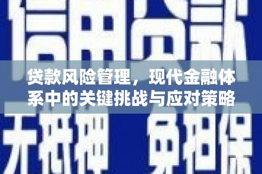 淮安贷款风险管理，现代金融体系中的关键挑战与应对策略