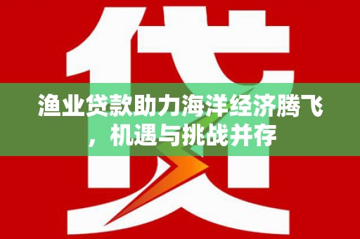淮安渔业贷款助力海洋经济腾飞，机遇与挑战并存