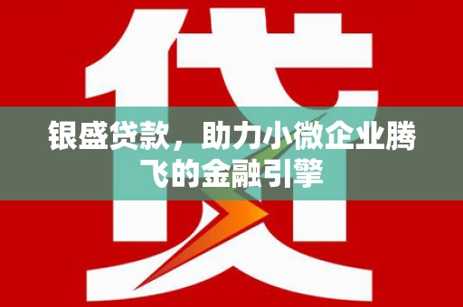 淮安银盛贷款，助力小微企业腾飞的金融引擎