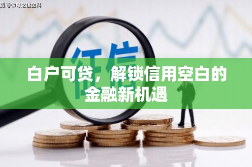 淮安白户可贷，解锁信用空白的金融新机遇