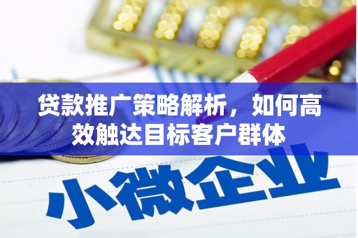 淮安贷款推广策略解析，如何高效触达目标客户群体