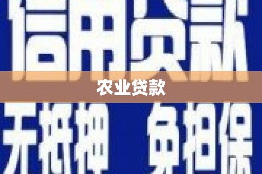 淮安农业贷款