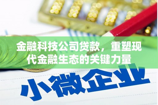 淮安金融科技公司贷款，重塑现代金融生态的关键力量