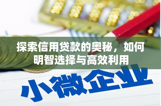 淮安探索信用贷款的奥秘，如何明智选择与高效利用